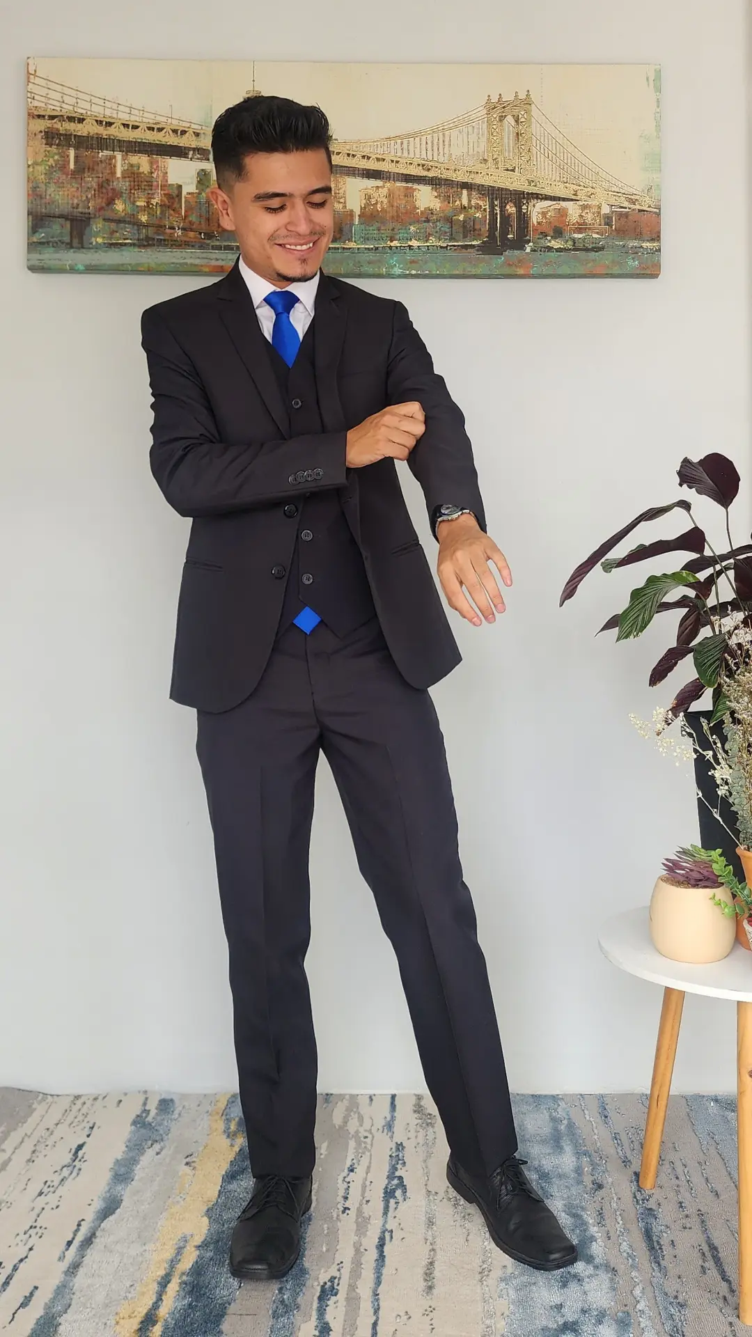 Traje de Caballero Negro Slim