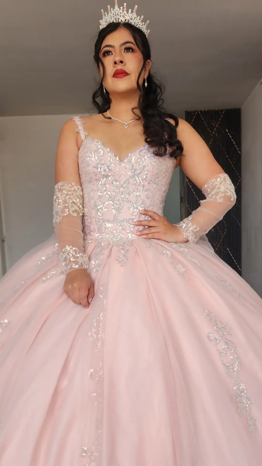 Vestido de Quinceañera Palo de Rosa Princesa