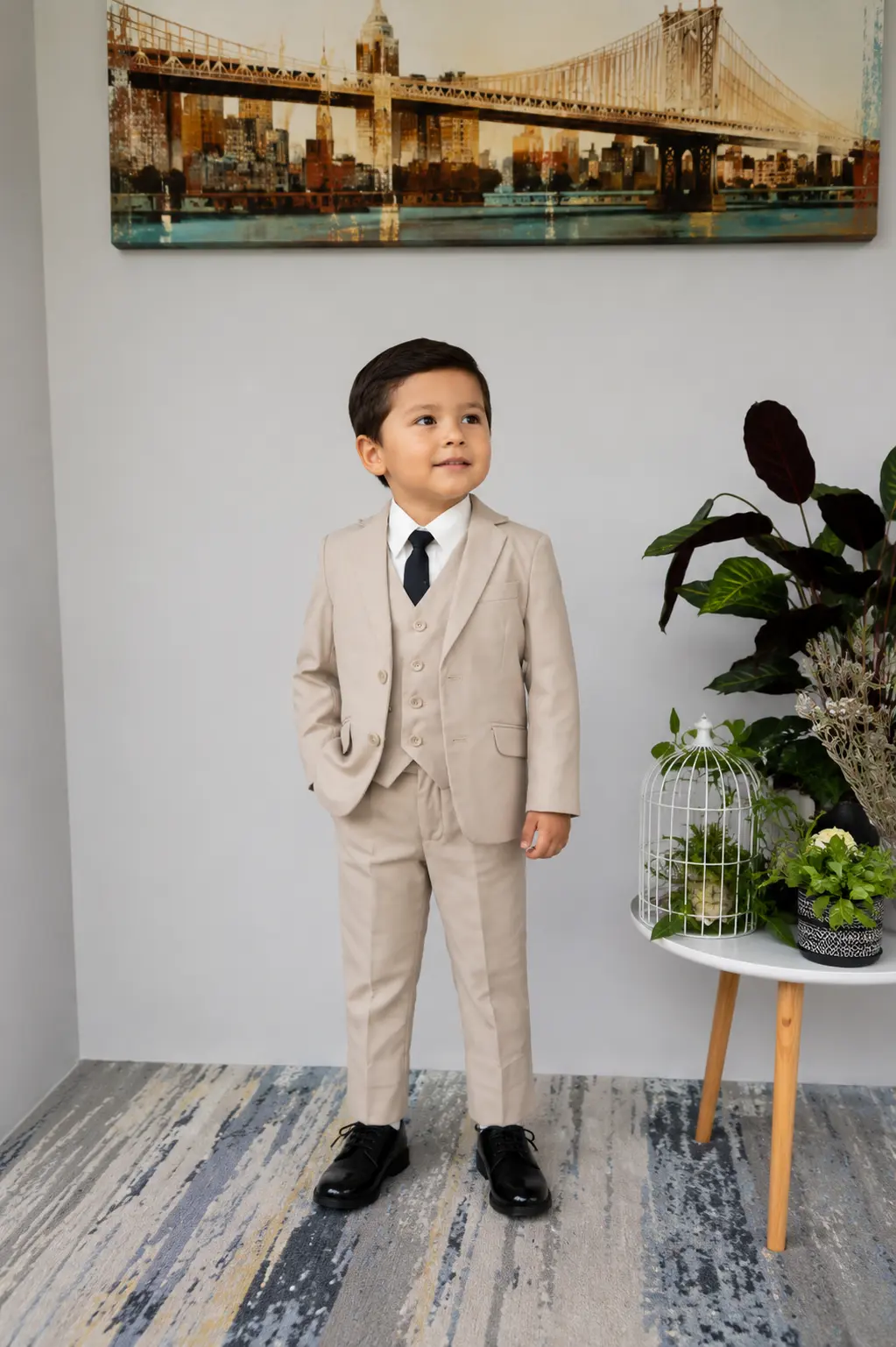 Traje de Niño Beige